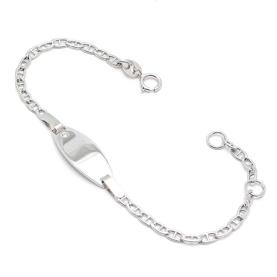 Beb Joyeria Antonio Cumplido | Pulsera Oro Diamante Placa