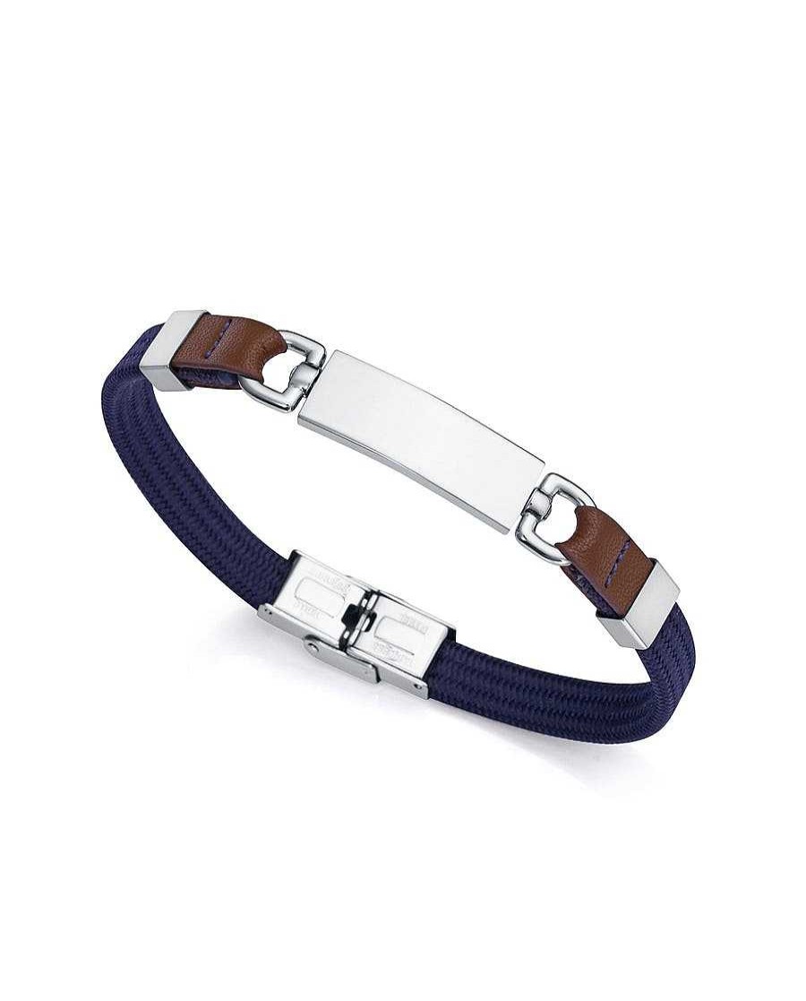 Viceroy Joyeria Antonio Cumplido | Pulsera Ni O Viceroy Placa Cord N Azul