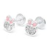 Beb Joyeria Antonio Cumplido | Pendientes Plata C Rculo Mariposa Rosa