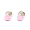 Beb Joyeria Antonio Cumplido | Pendientes Plata Coraz N Rosa