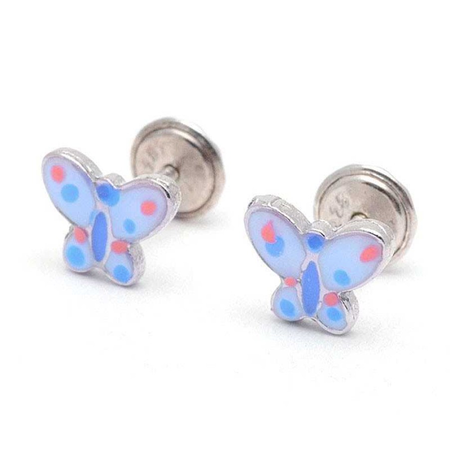 Beb Joyeria Antonio Cumplido | Pendientes Plata Mariposa Azul