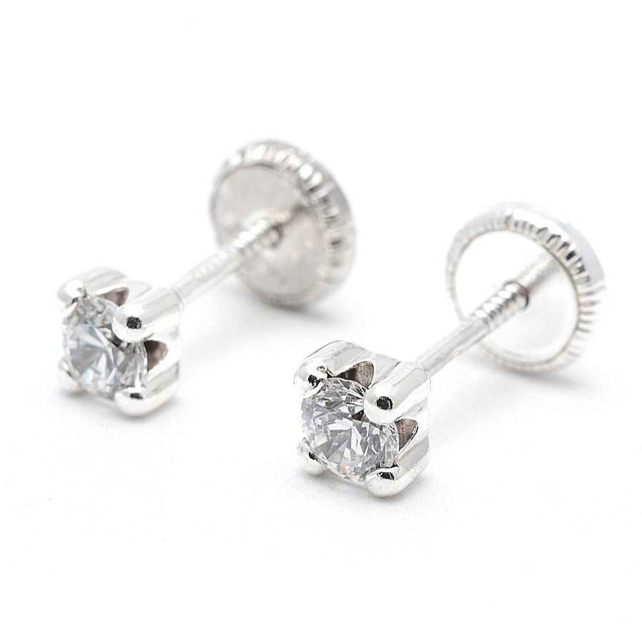 Beb Joyeria Antonio Cumplido | Pendientes Plata Cuadrado Circonita