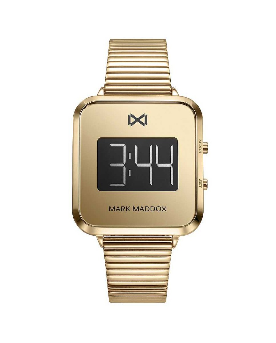 Relojes Joyeria Antonio Cumplido | Reloj Mark Maddox Digital Dorado Brazalete Acero