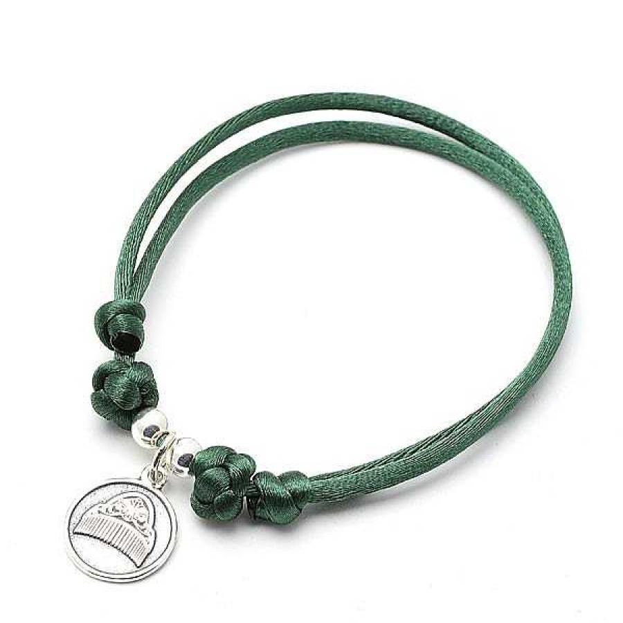 Fallas Joyeria Antonio Cumplido | Pulsera Peineta Plata Cordon Verde