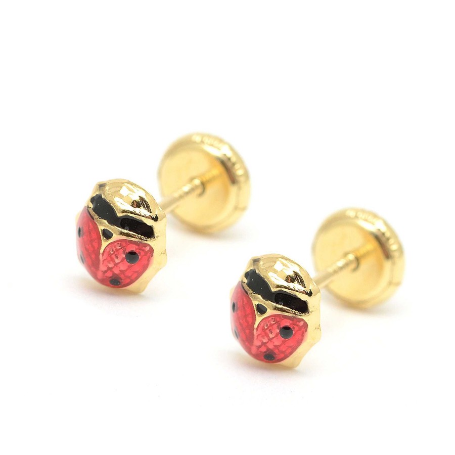 Beb Joyeria Antonio Cumplido | Pendientes Dorados Rosca Mariquitas