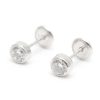 Beb Joyeria Antonio Cumplido | Pendientes Plata Rosca C Rculo Circonita