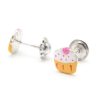 Beb Joyeria Antonio Cumplido | Pendientes Plata Muffin Blanco