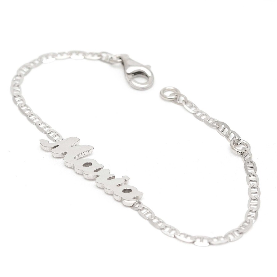 Beb Joyeria Antonio Cumplido | Pulsera Plata Beb Nombre Personalizado