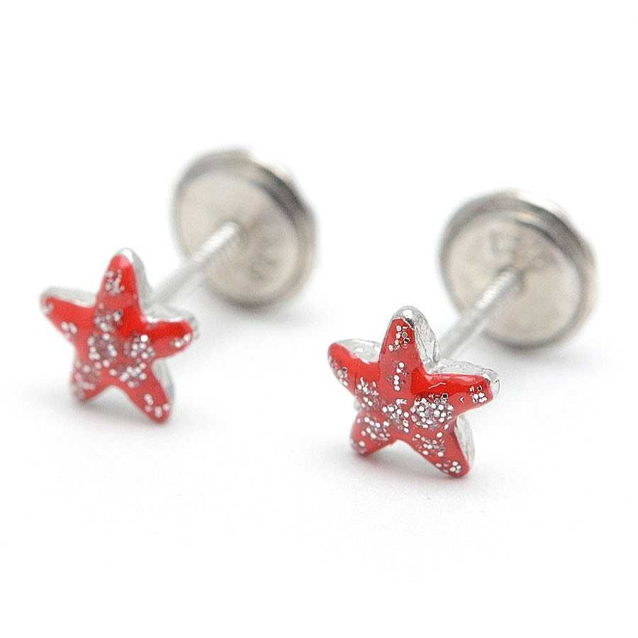 Beb Joyeria Antonio Cumplido | Pendientes Plata Estrella Roja