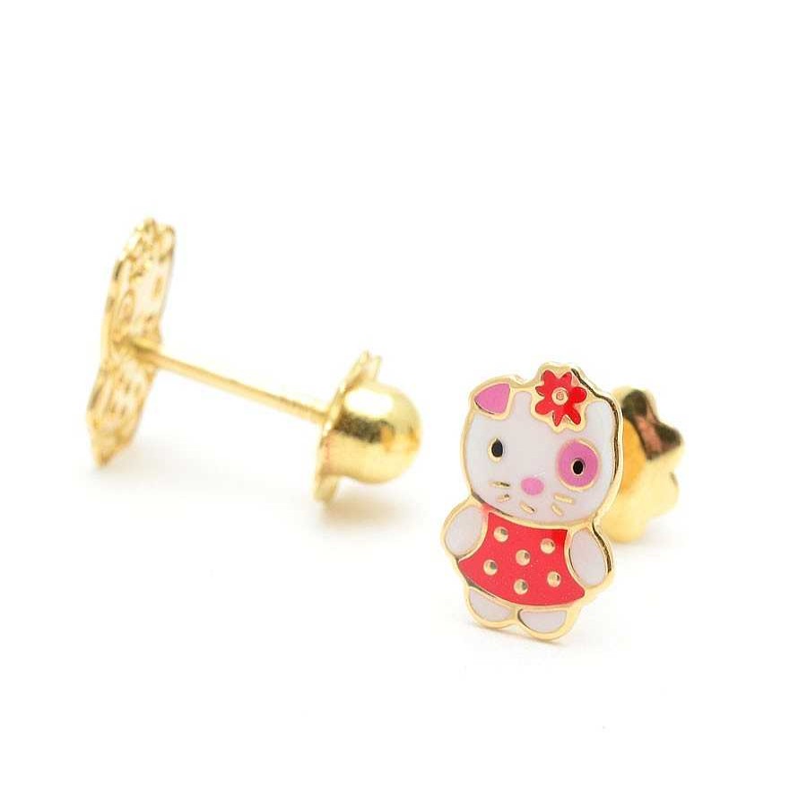 Beb Joyeria Antonio Cumplido | Pendientes Oro Hello Kitty