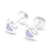 Beb Joyeria Antonio Cumplido | Pendientes Plata Coraz N Lila