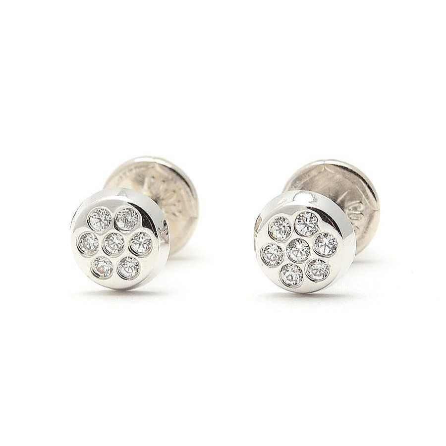 Beb Joyeria Antonio Cumplido | Pendientes Oro Blanco Circonitas