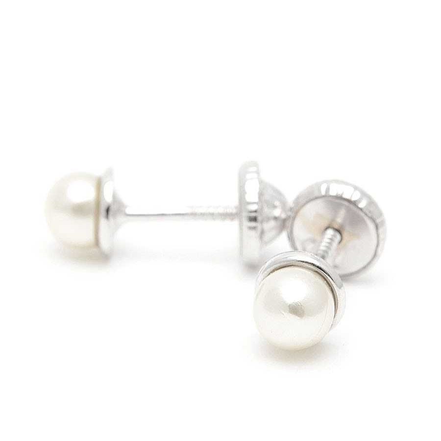 Beb Joyeria Antonio Cumplido | Pendientes Oro Blanco Perla