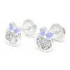 Beb Joyeria Antonio Cumplido | Pendientes Plata C Rculo Mariposa Lila