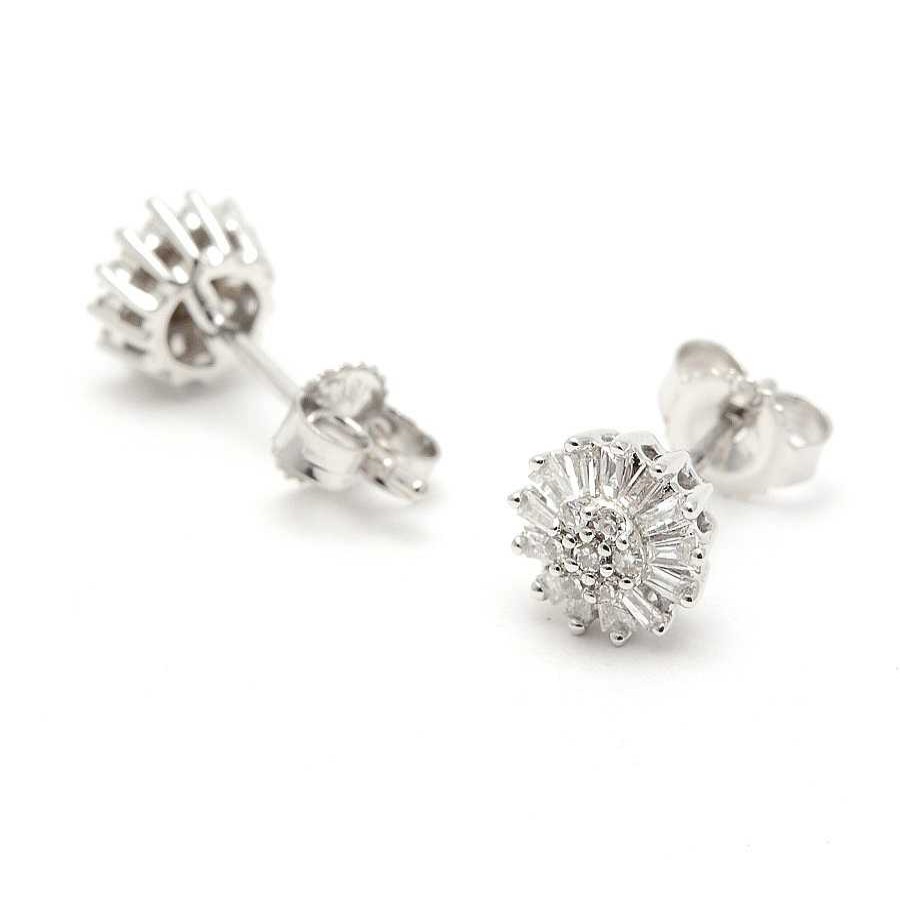 Comuniones Joyeria Antonio Cumplido Pendientes | Pendientes Diamantes Oro Blanco Roset N