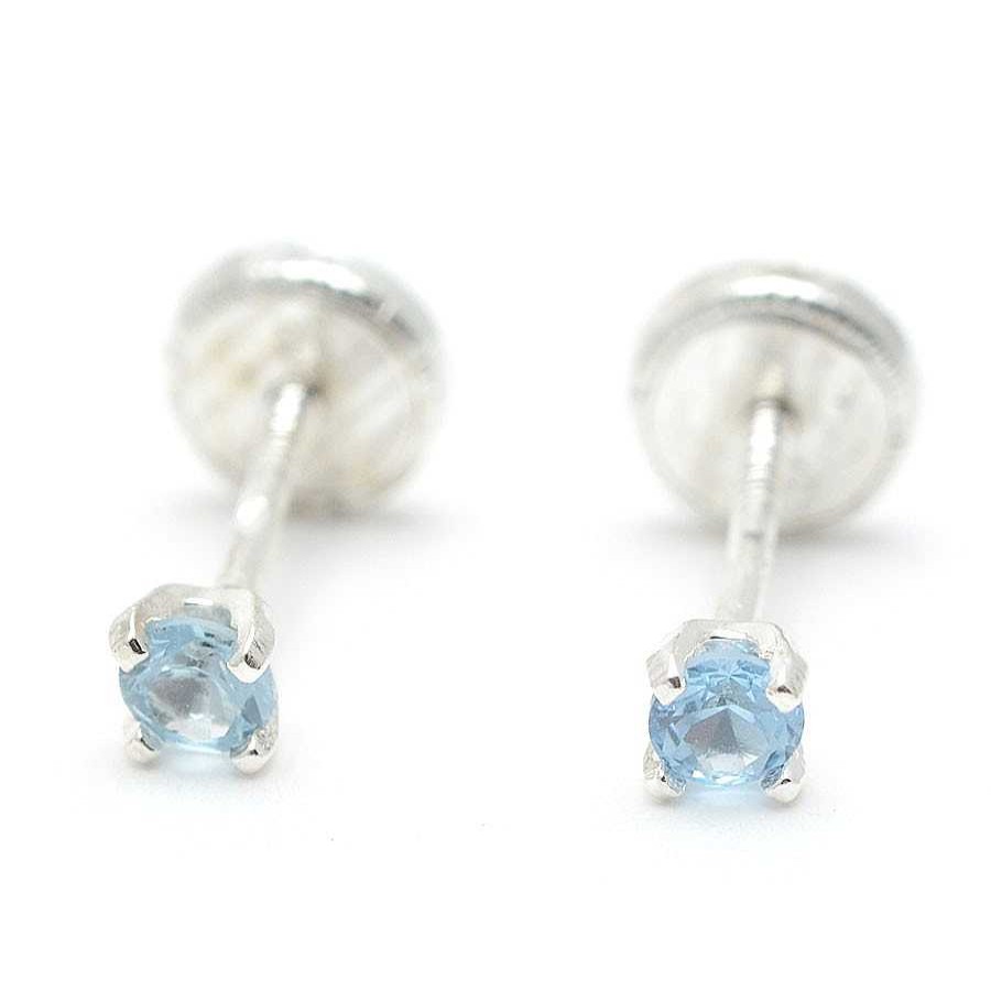 Beb Joyeria Antonio Cumplido | Pendientes Plata Cristal Azul