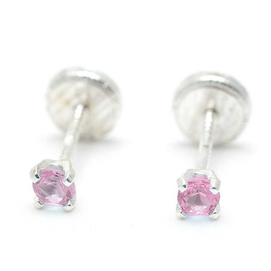 Beb Joyeria Antonio Cumplido | Pendientes Plata Cristal Rosa