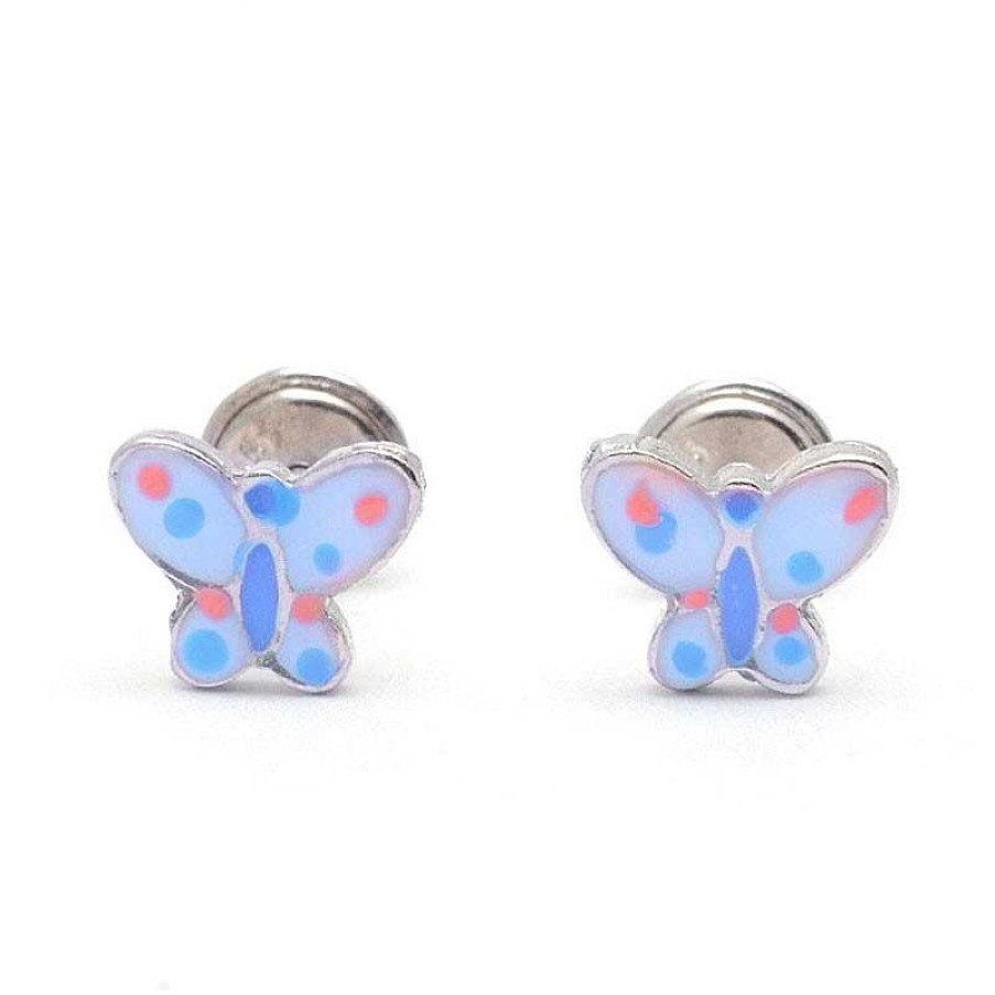 Beb Joyeria Antonio Cumplido | Pendientes Plata Mariposa Azul