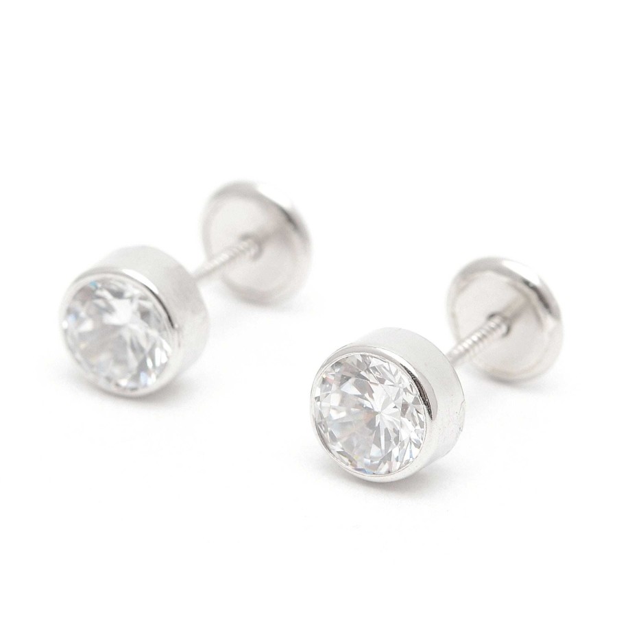 Beb Joyeria Antonio Cumplido | Pendientes Plata Rosca C Rculo Circonita