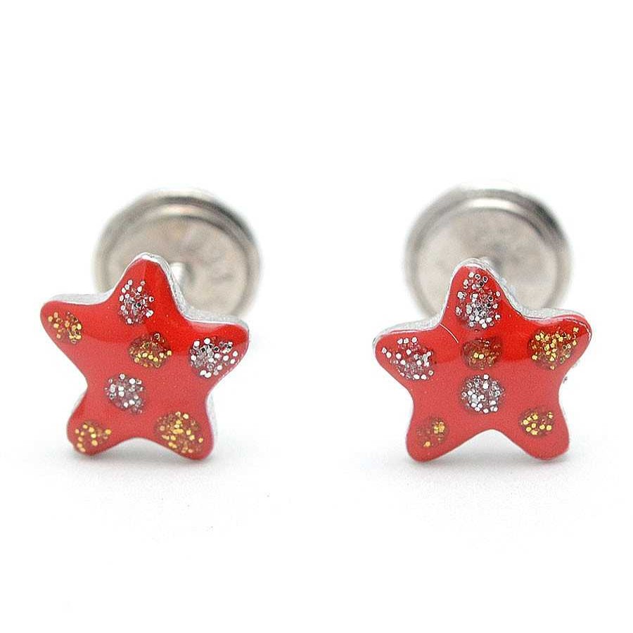 Beb Joyeria Antonio Cumplido | Pendientes Plata Estrella Roja