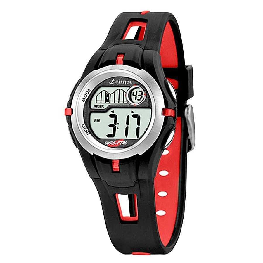 Comuniones Joyeria Antonio Cumplido Relojes | Reloj Calypso Digital Negro Rojo