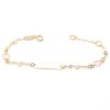 Beb Joyeria Antonio Cumplido | Pulsera Oro Placa Perlas Flores