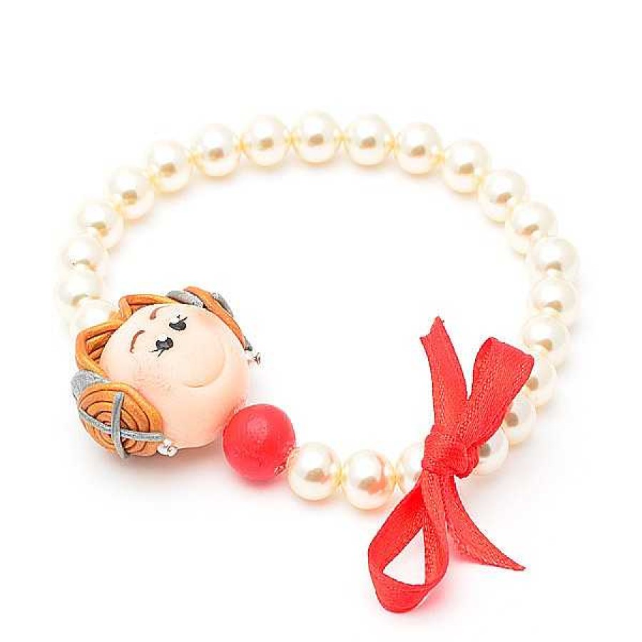 Fallas Joyeria Antonio Cumplido | Pulsera Fallera Carita Perlas