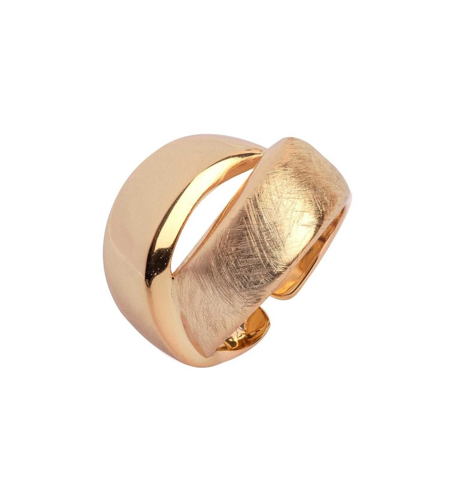 Sortijas Joyeria Antonio Cumplido | Anillo Dorado Grande Liso