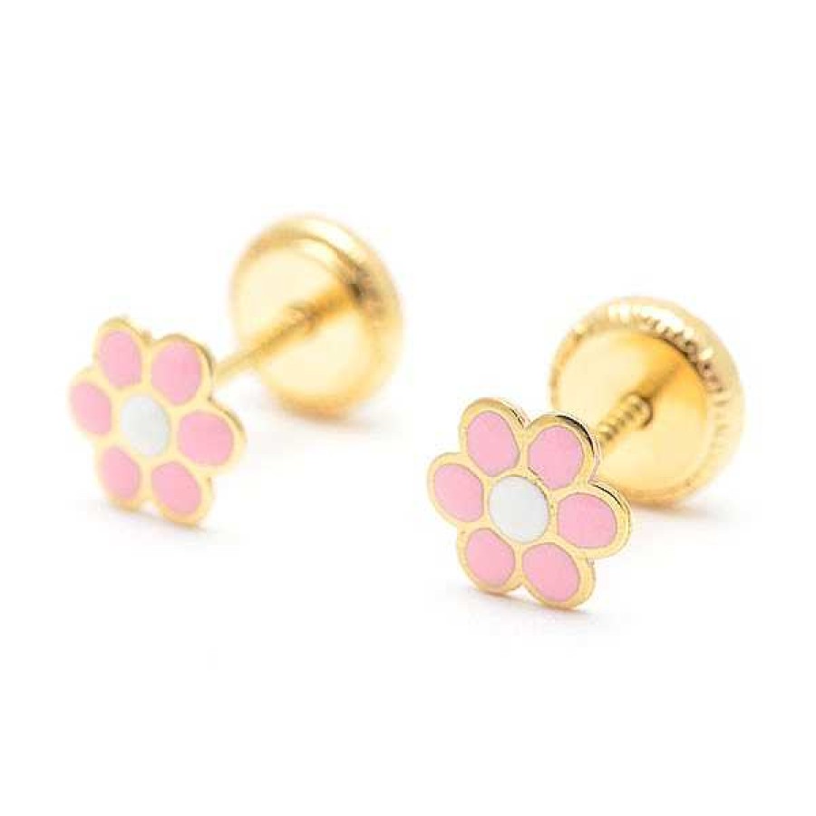 Beb Joyeria Antonio Cumplido | Pendientes Oro Flor Rosa